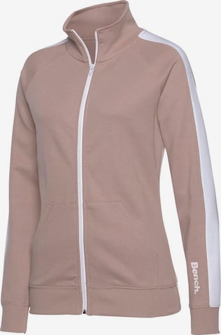 BENCH Zip-Up Hoodie in Beige