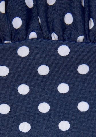 LASCANA Koszulkowy Tankini w kolorze niebieski