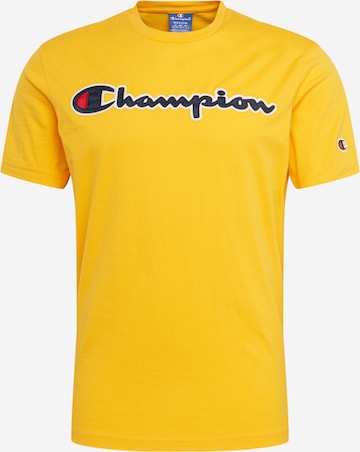 Champion Authentic Athletic Apparel Shirt in Geel: voorkant