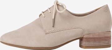 TAMARIS Schnürschuhe in Beige