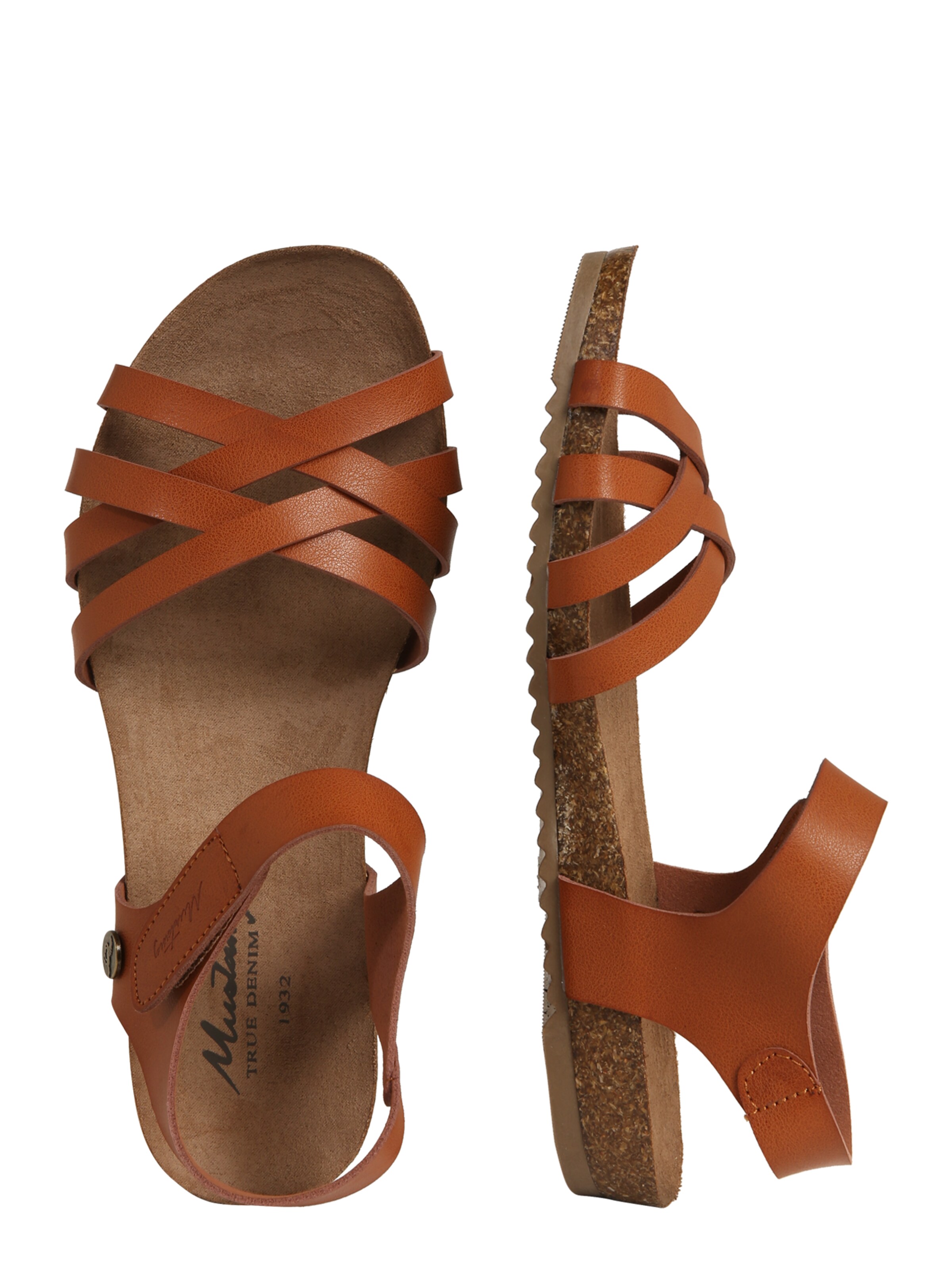MUSTANG Sandals in Brown: side