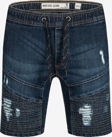 INDICODE JEANS Regular Shorts 'Ernest' in Blau: predná strana