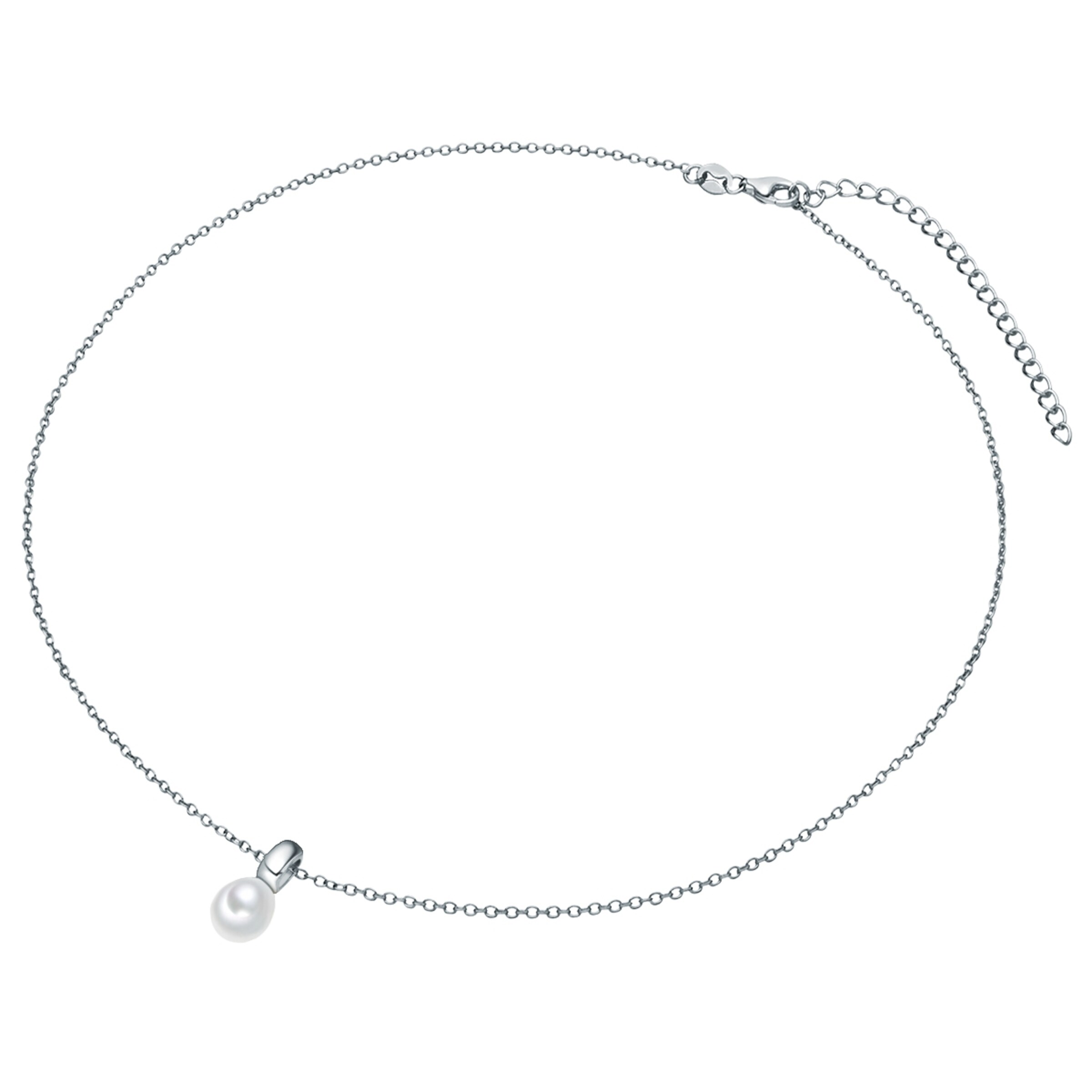 Valero Pearls Necklace in Silver: front