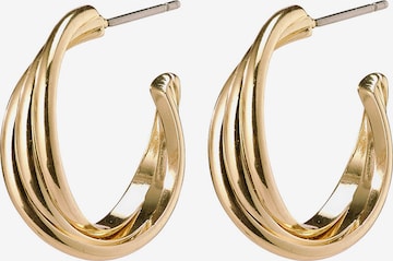 Boucles d'oreilles 'Jenifer' Pilgrim en or : devant