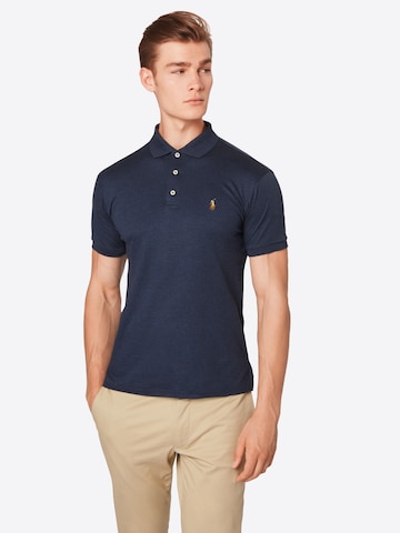 Polo Ralph Lauren Slim Fit Poloshirt in Blau: predná strana