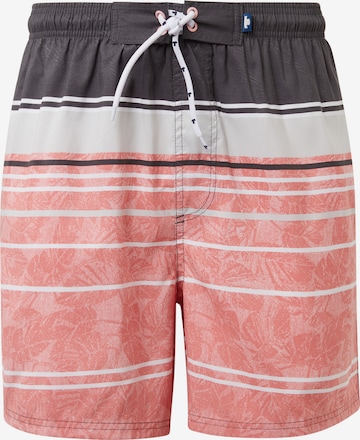 Shorts de bain 'Mick' TOM TAILOR en orange : devant