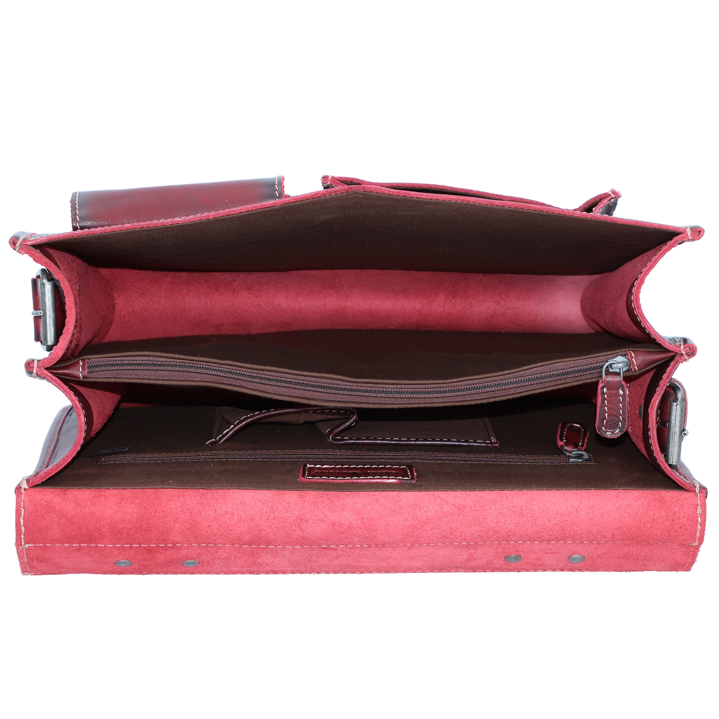 GREENBURRY Document Bag 'Buffalo' in Red