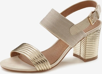 LASCANA Sandaler i beige: forside