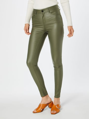 VILA Skinny Jeans 'Vicommit' in Green: front