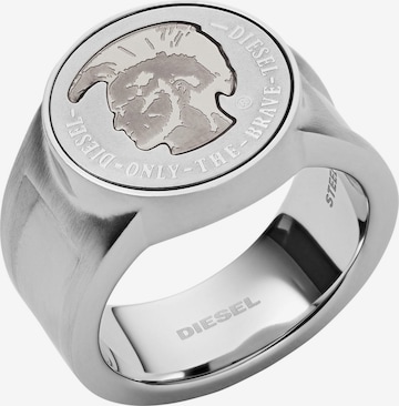 DIESEL Ring 'DX1202040' in Grey: front