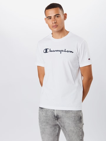 Coupe regular T-Shirt Champion Authentic Athletic Apparel en blanc : devant