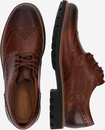 CLARKS Lace-up shoe 'Batcombe Wing' in Brown: side
