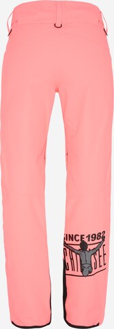 CHIEMSEE Regular Outdoorhose in Pink: zadná strana