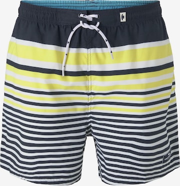 TOM TAILOR Zwemshorts 'Madoc' in Blauw: voorkant