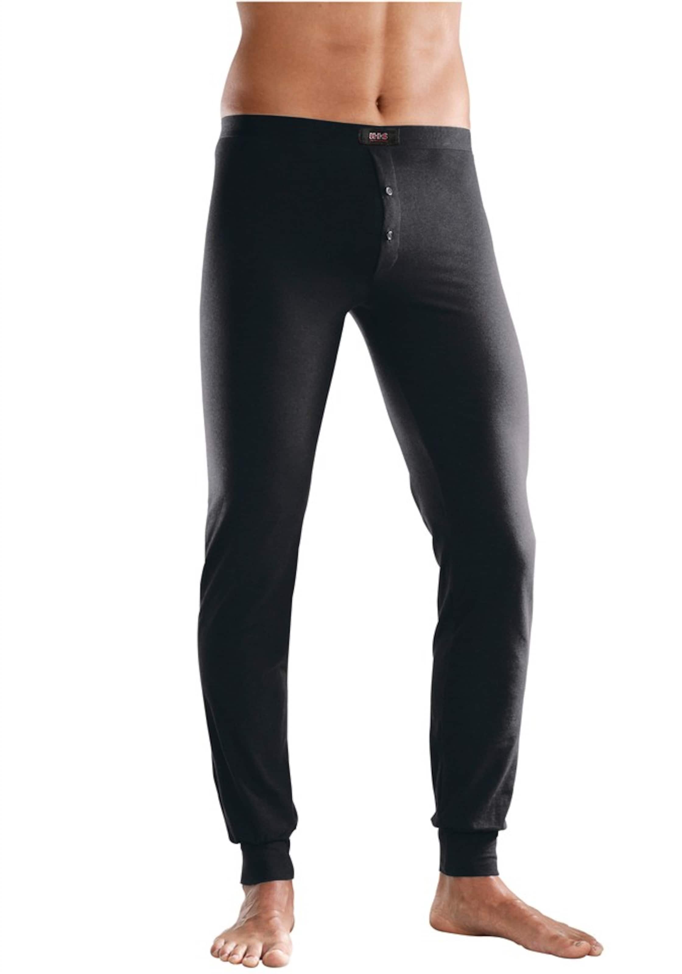 Sous-vêtements longs H.I.S en noir : devant