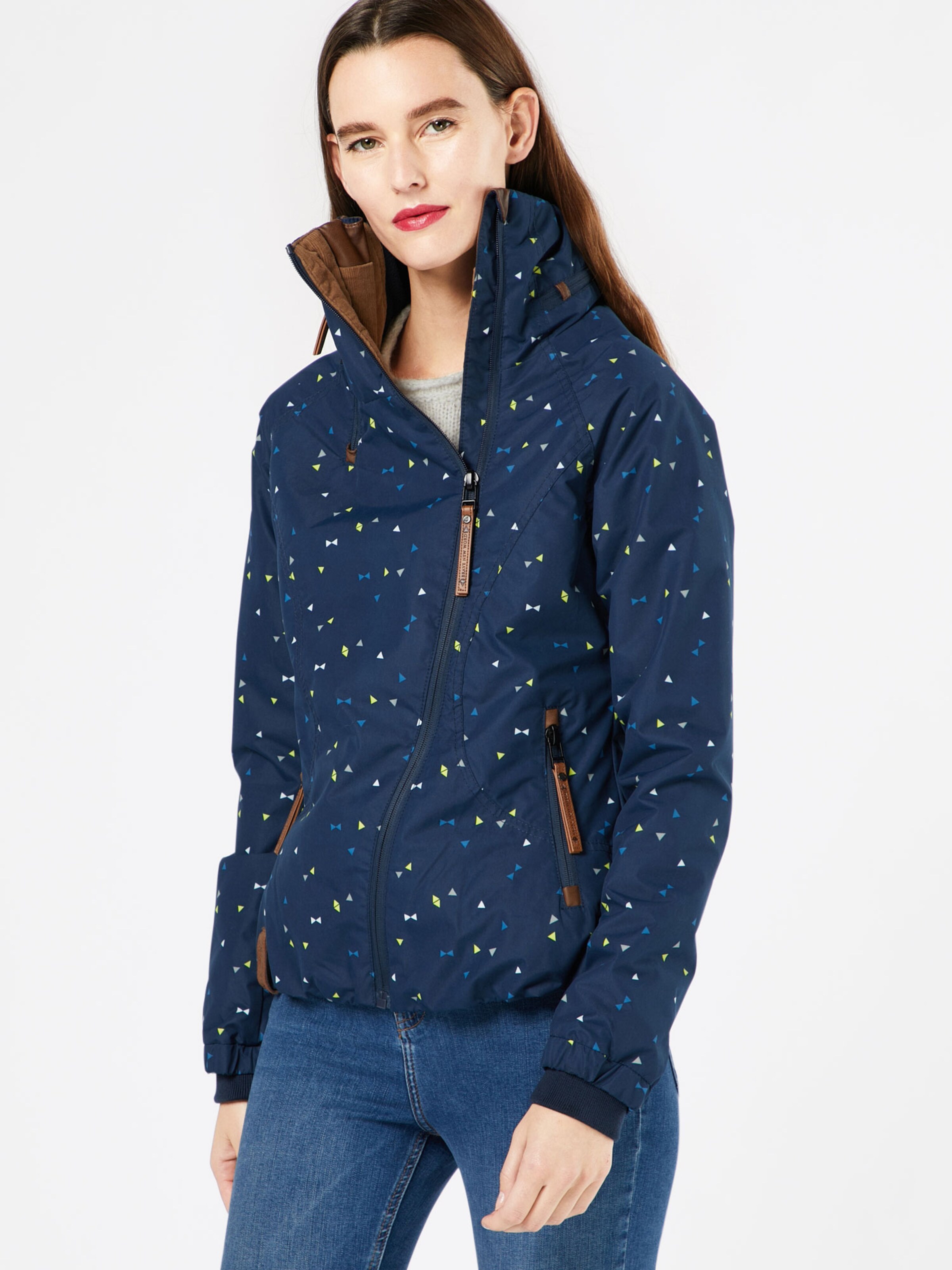 naketano Jacke mit Anker-Motiven in blau | ABOUT YOU