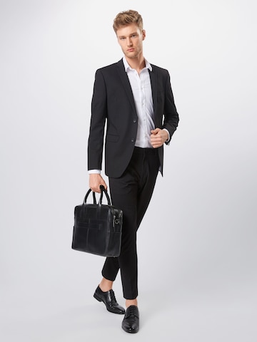 ESPRIT Slimfit Anzug in Schwarz