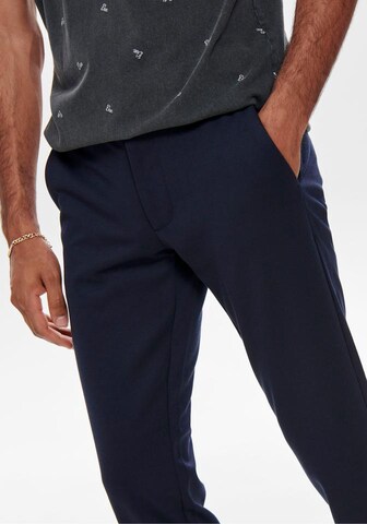 Only & Sons Слим Брюки-чинос 'Mark' в Синий