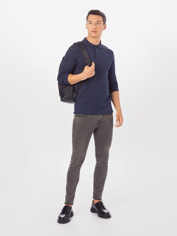 zils SELECTED HOMME Standarta piegriezums T-Krekls 'Paris'
