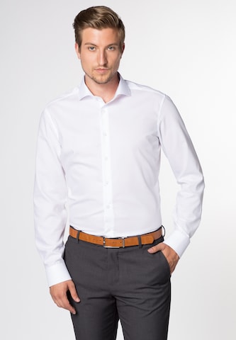 ETERNA Slim fit Business Shirt in White: front