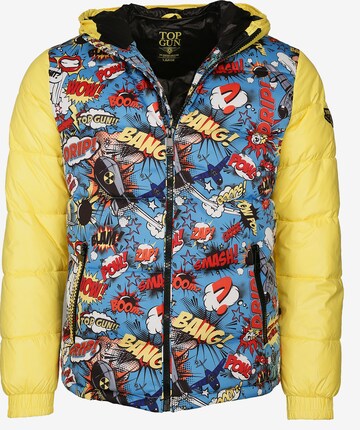 TOP GUN Winter Jacket 'Fun' in Yellow: front