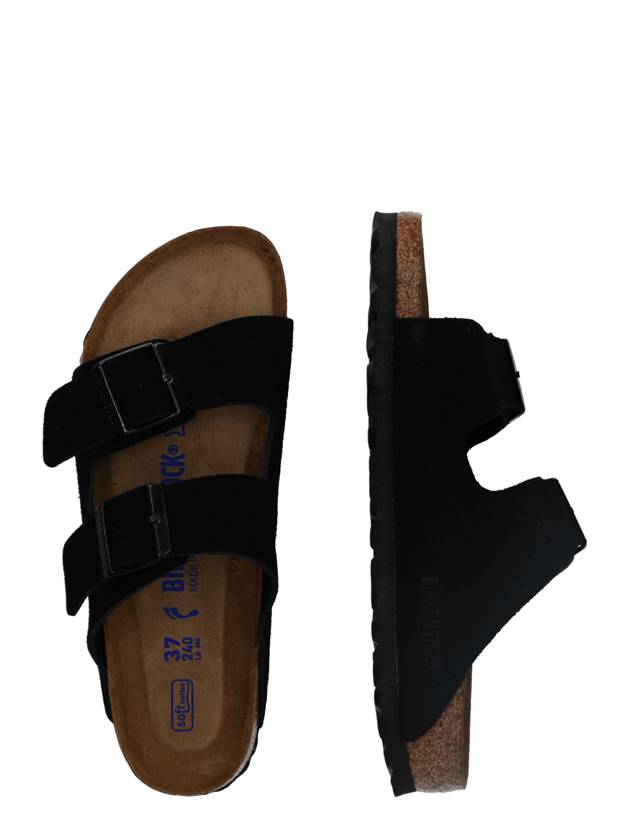 BIRKENSTOCK Pantolette 'Arizona' i svart