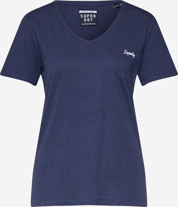 T-shirt 'Essential' Superdry en bleu : devant