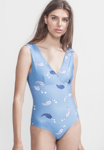 Boochen Swimsuit 'Newgale' in Blue: front