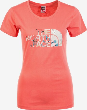 THE NORTH FACE T-Shirt 'Easy' in Orange: predná strana