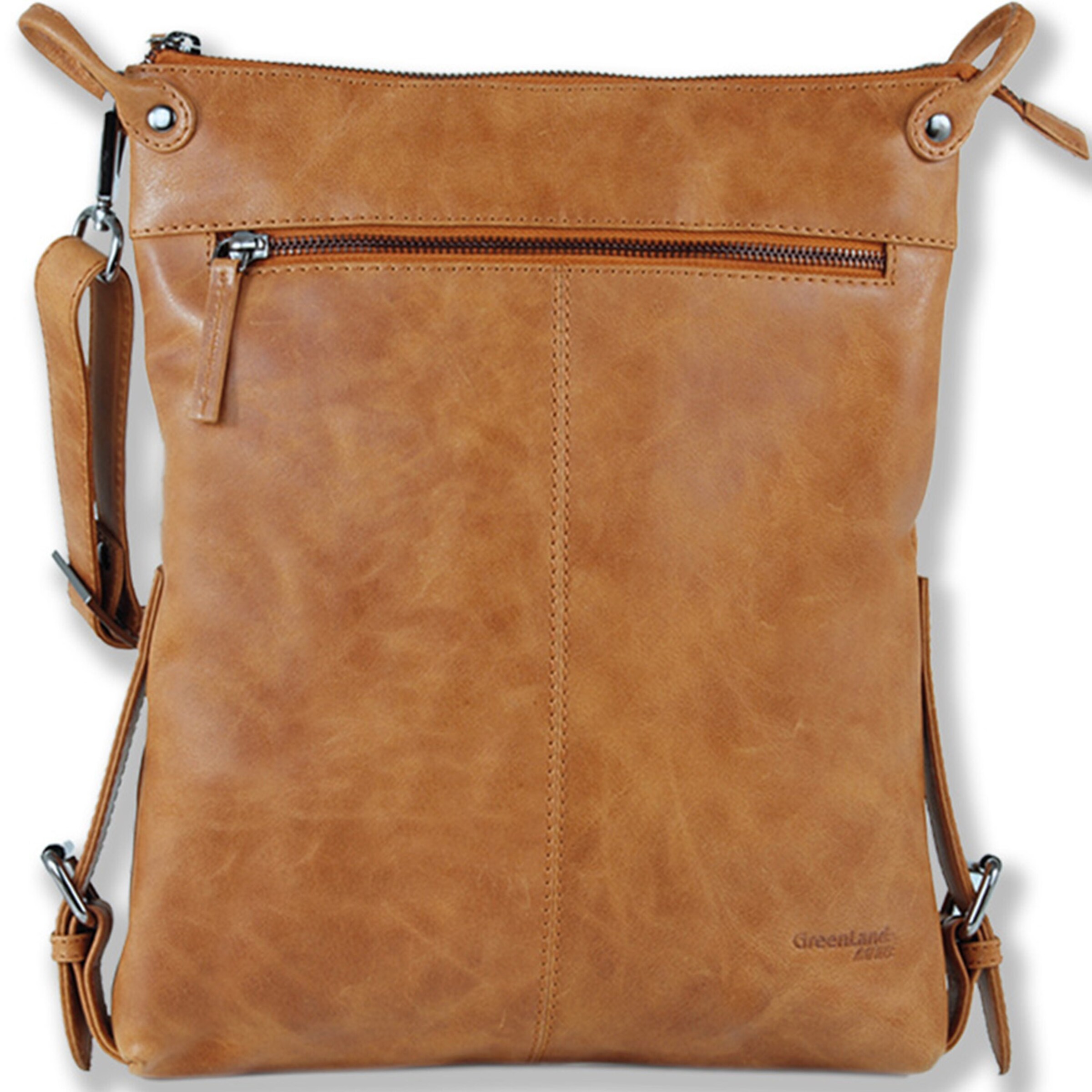 Greenland Nature Crossbody bag in Brown: front