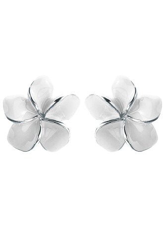 Boucles d'oreilles 'Frangipani Blüte' ELLI en blanc