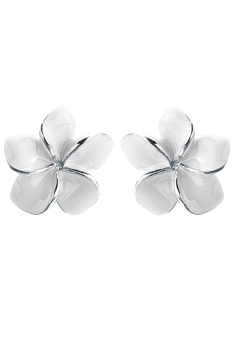 Boucles d'oreilles 'Frangipani Blüte' ELLI en blanc