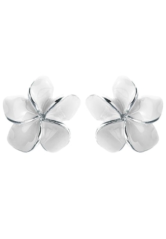 Boucles d'oreilles 'Frangipani Blüte' ELLI en blanc