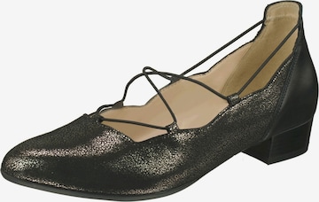 Lei by tessamino Ballet Flats with Strap 'Maida' in Black: front