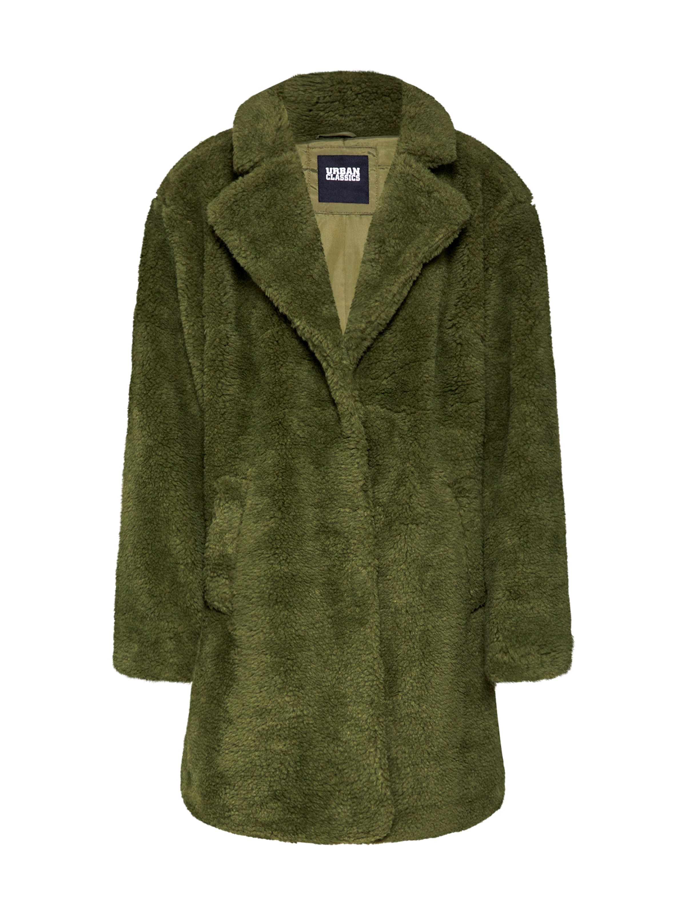 Urban Classics Tussenmantel &#x27;Sherpa&#x27; in Groen: voorkant