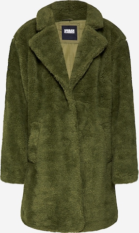Urban Classics Between-seasons coat 'Sherpa' in Green: front