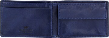 Porte-monnaies 'Arezzo' Braun Büffel en bleu