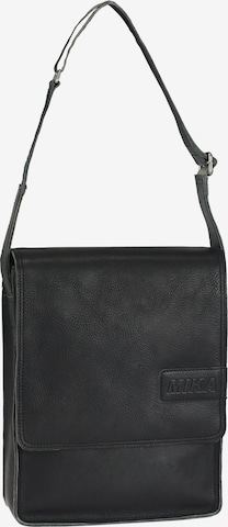 MIKA Shoulder Bag in Black: front