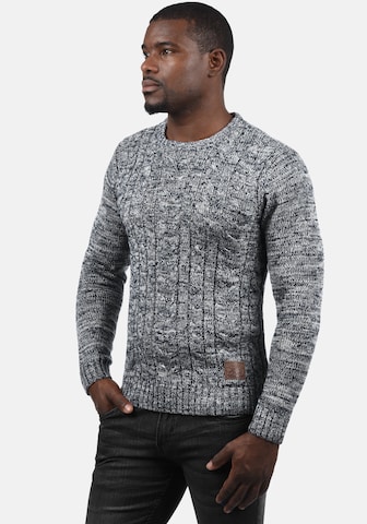 !Solid Sweater 'Philemon' in Grey: front
