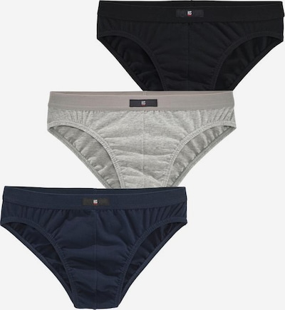 H.I.S Slip in de kleur Navy / Grijs gemêleerd / Zwart, Productweergave