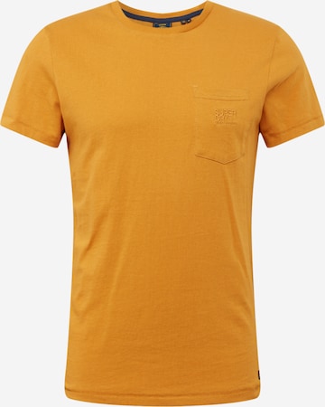 T-Shirt 'Denim Goods' Superdry en jaune : devant