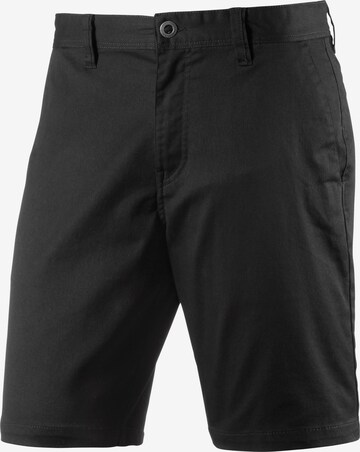 Volcom Regular Chino Pants in Black: front