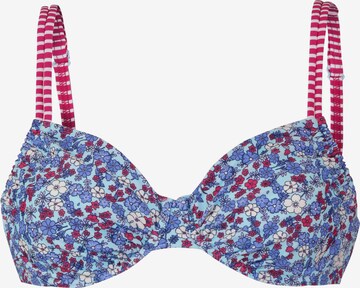 s.Oliver T-shirt Bikini Top in Blue: front