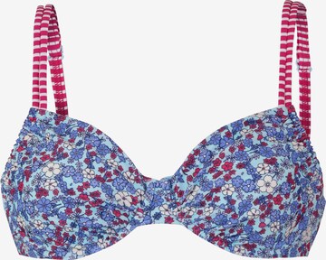 s.Oliver T-Shirt Bikinitop in Blau: predná strana