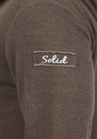 !Solid Pullover 'TripStrip' in Braun
