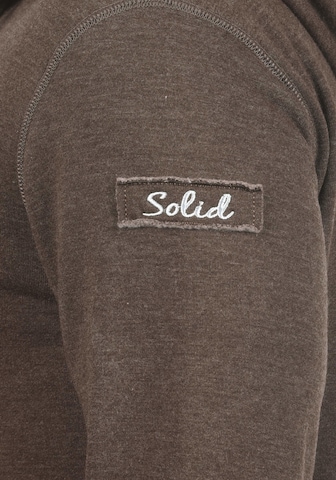 !Solid - Sweatshirt 'TripStrip' em castanho