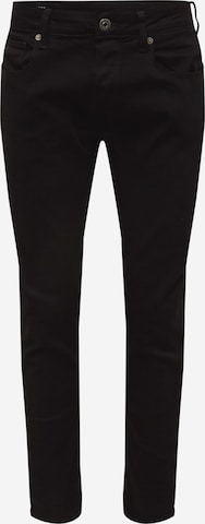 G-Star RAW Slimfit Jeans in Zwart: voorkant