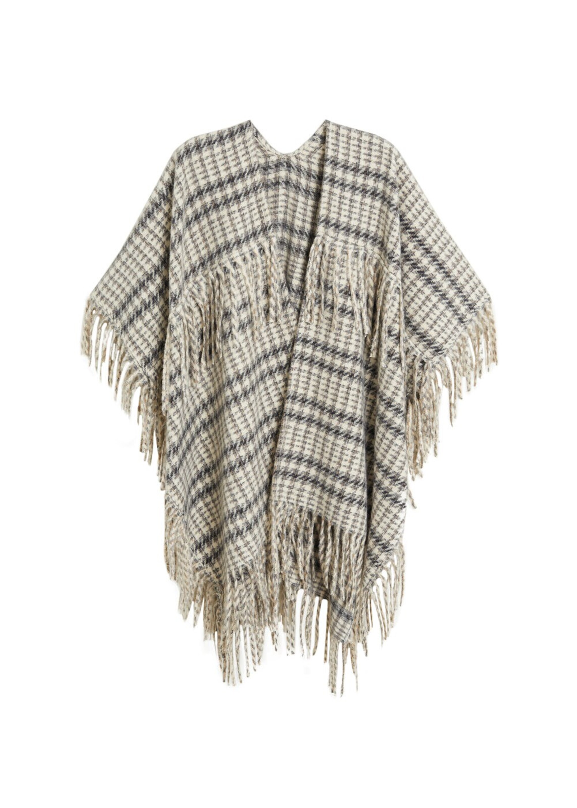 MANGO - Poncho 'Ponchete' in beige