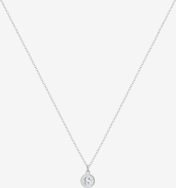 ELLI Necklace 'Buchstabe - S' in Silver: front