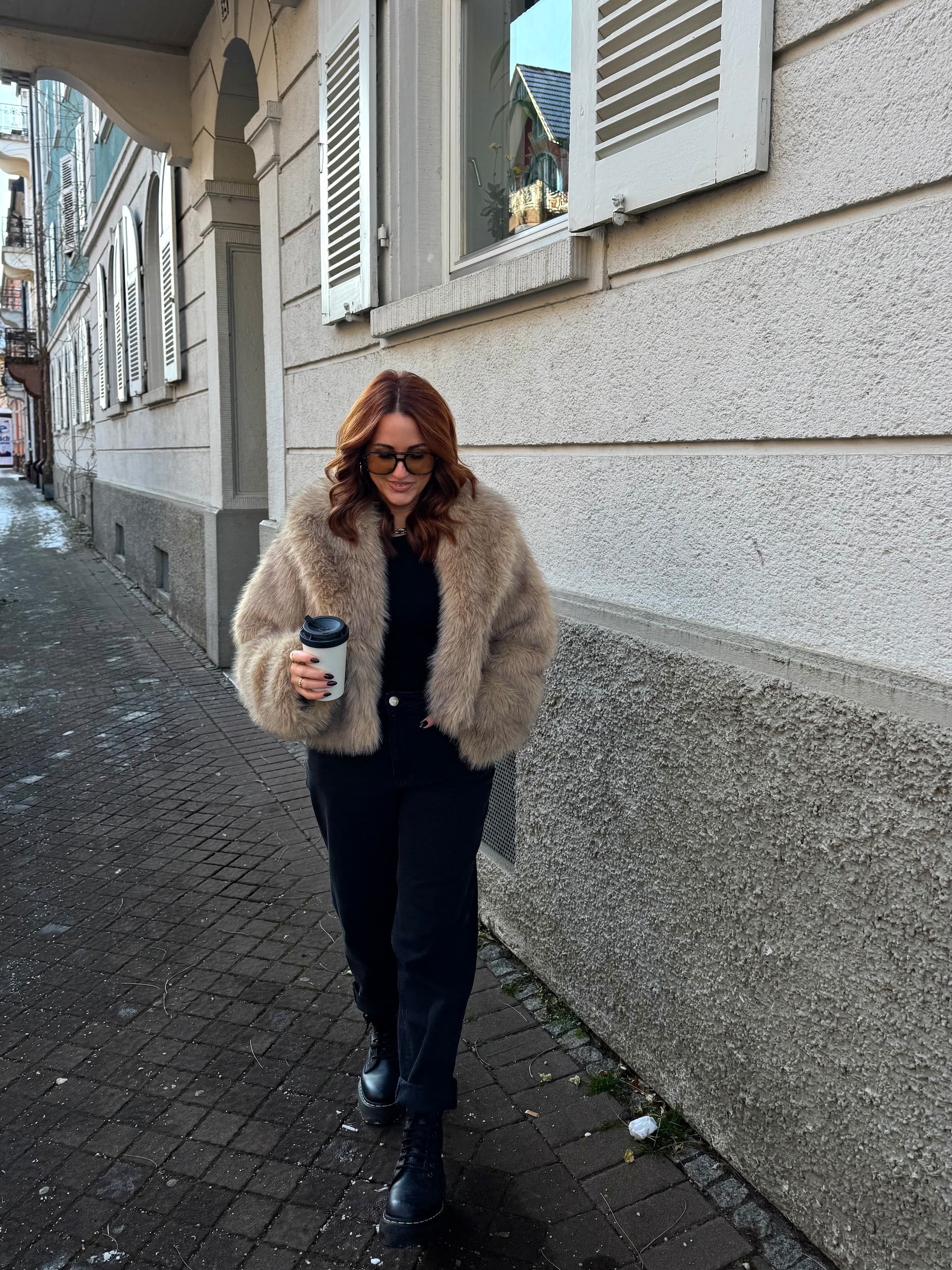 Carla S. - Fluffy Jacket Look